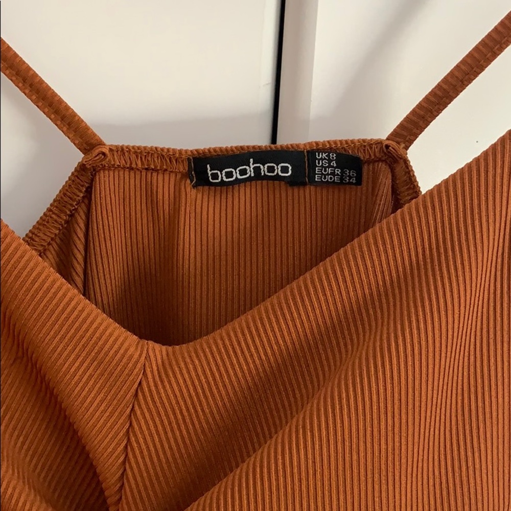 Camel strappy midi dress - Picture 5 of 5